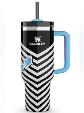 NEW 40 oz Stanley x Barbie Black and White Quencher H2.0 Tumbler